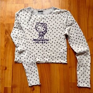 Sanrio White and Purple Long Sleeve Tee